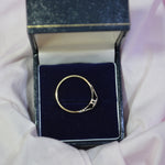 9ct heart ring with diamond