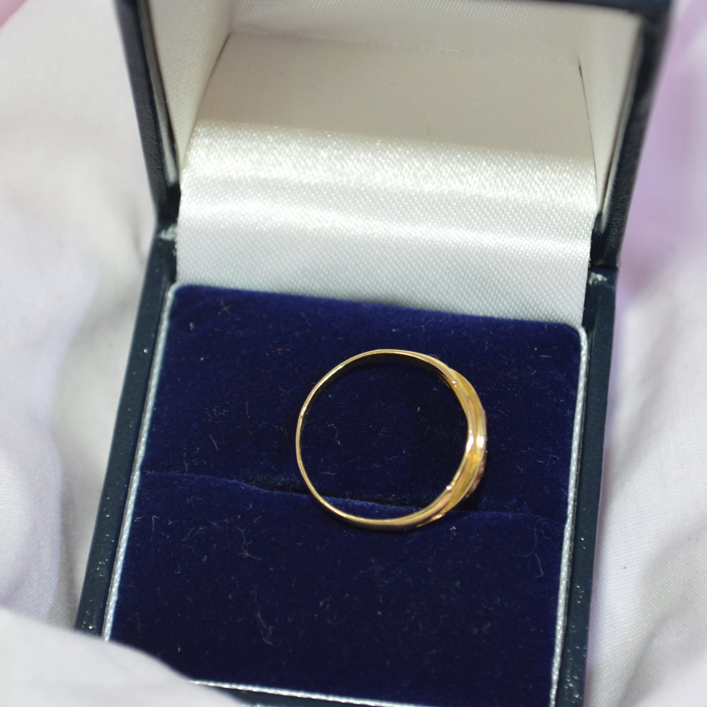 18ct Gold Sapphire & Pearl ring