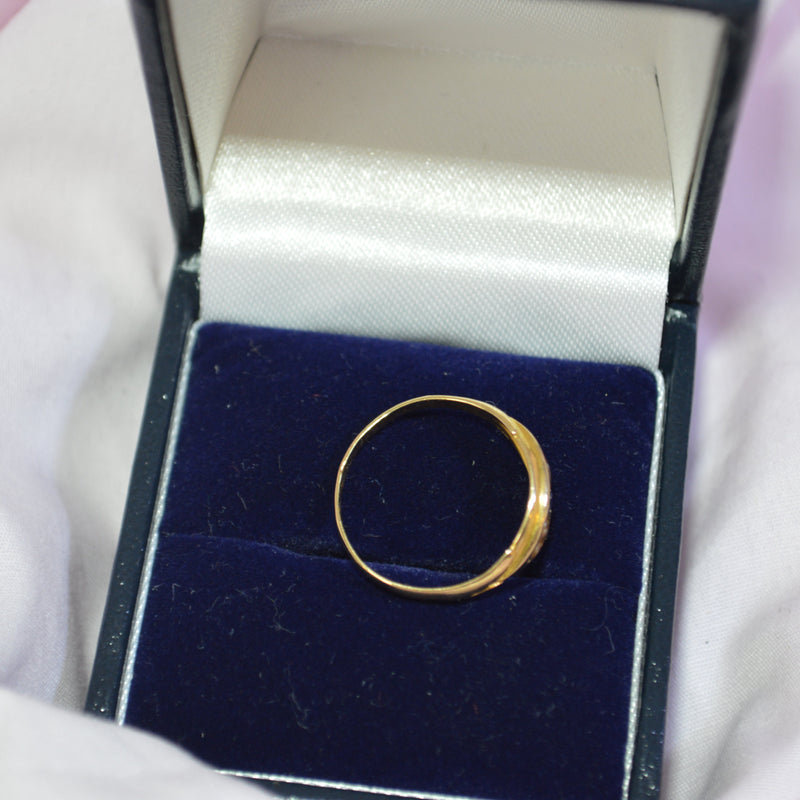 18ct Gold Sapphire & Pearl ring