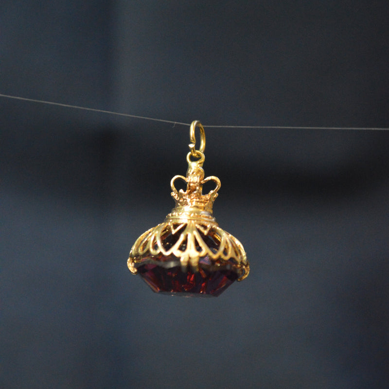 9ct Vintage Amethyst fob