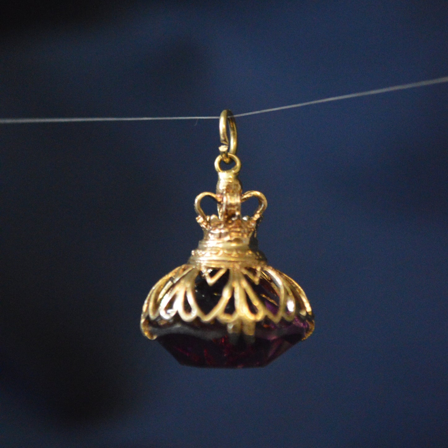 9ct Vintage Amethyst fob