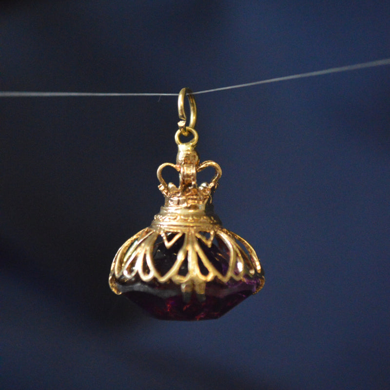 9ct Vintage Amethyst fob