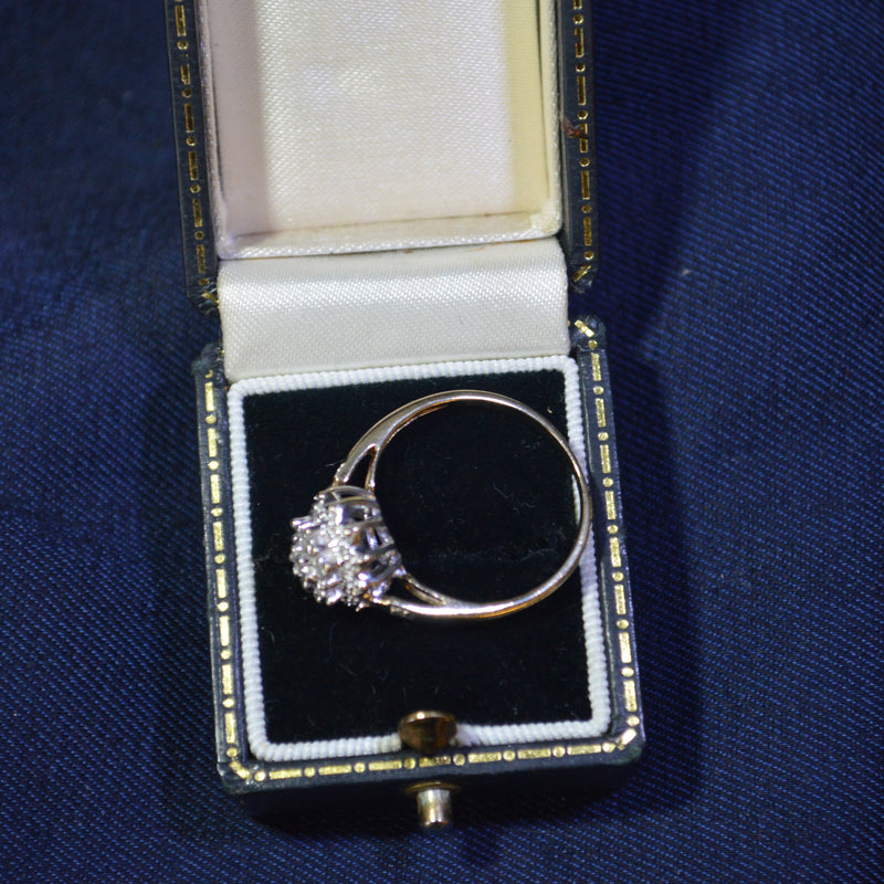 Diamond cluster ring