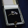 Sapphire & Diamond hearts ring