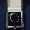 Sapphire & Diamond hearts ring