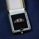 18ct 'Victorian' style Sapphire and Diamond Ring
