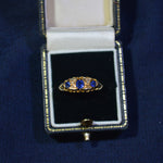 18ct 'Victorian' style Sapphire and Diamond Ring