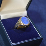 Blue signet ring