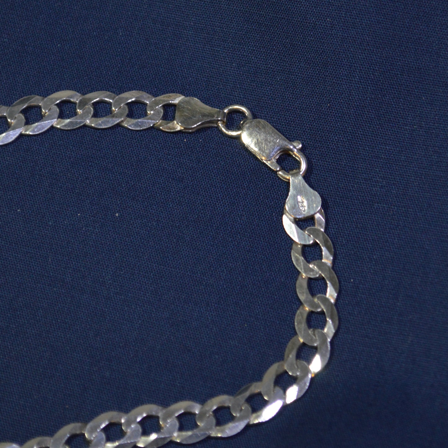 Silver Curb Bracelet