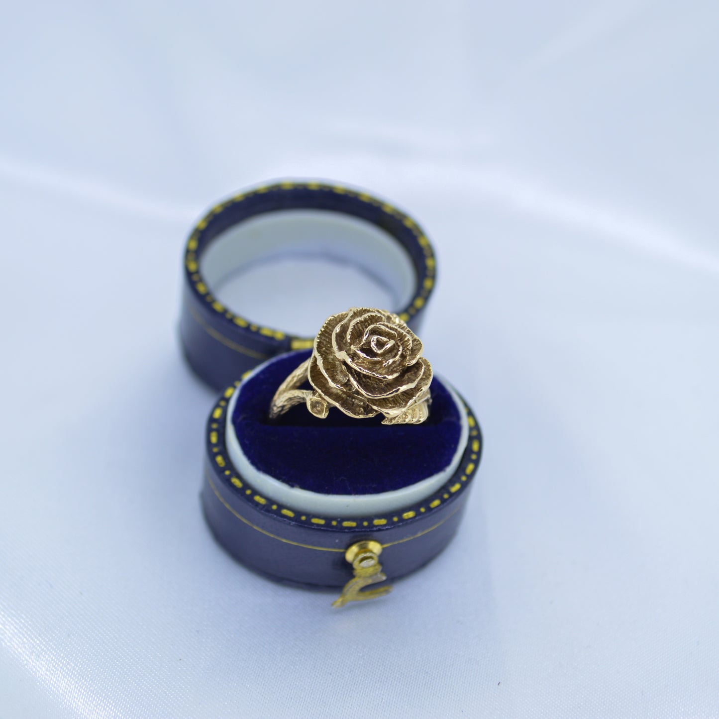 9ct Gold Rose Flower Ring