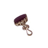 Vintage 9ct yellow gold carnelian fob