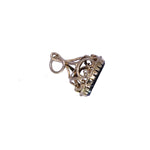 Vintage antique 9ct yellow gold Fob with black onyx stone