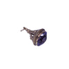 Vintage antique 9ct yellow gold amethyst fob