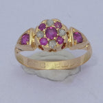 18ct Gold Ruby and Diamond Ring