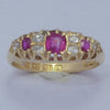 Antique 18ct Ruby and Diamond Ring