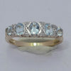 9ct Gold, Blue Topaz and Diamond Dress Ring
