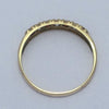9ct Yellow gold clear & red cubic zirconia 1/4 eternity ring