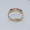 Vintage channel set Ruby & diamond 9ct yellow gold ring
