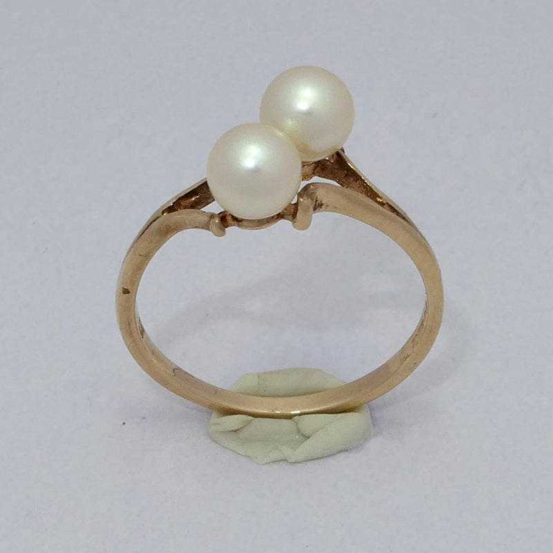 Vintage 9ct pearl ring