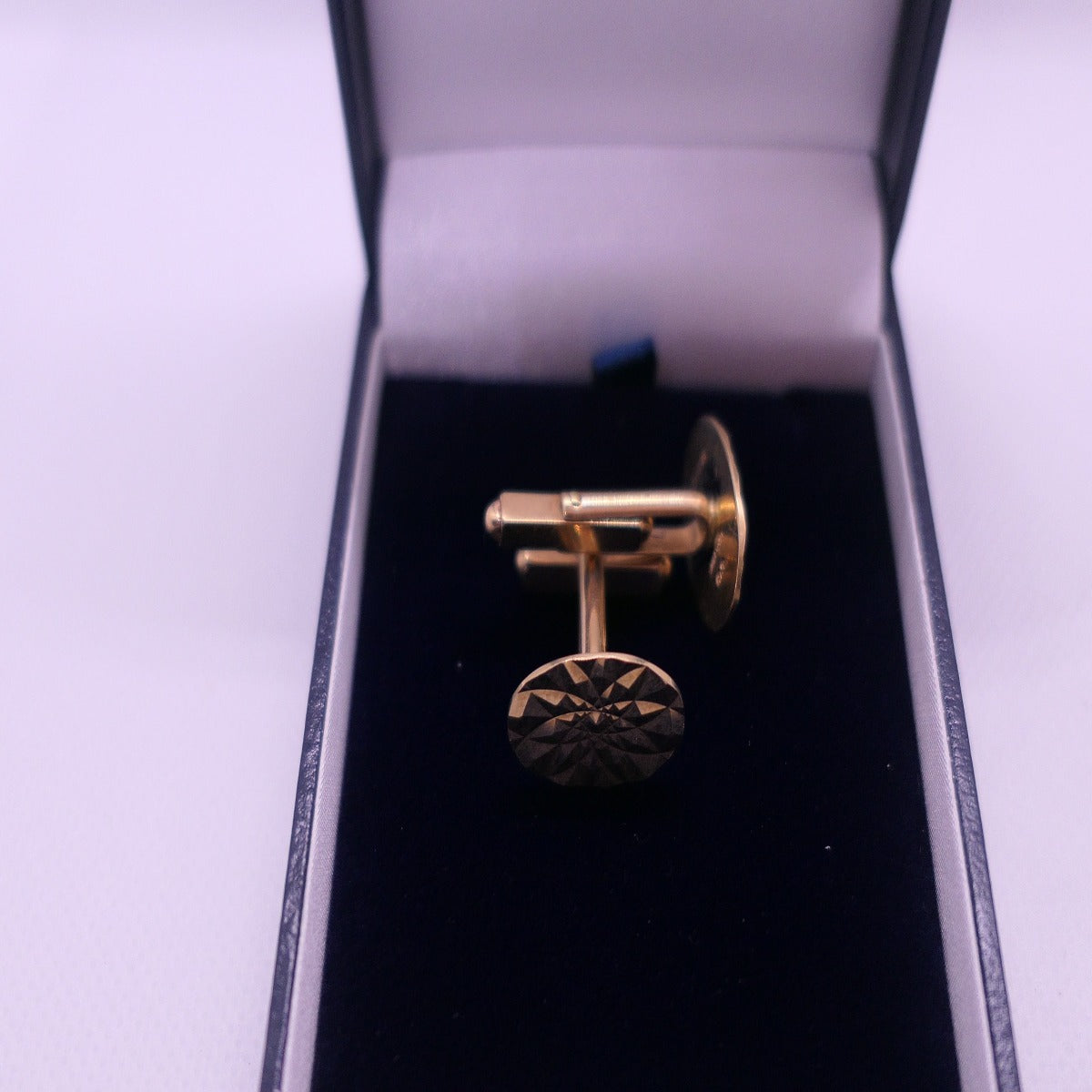 9ct yellow gold patterernd cufflinks