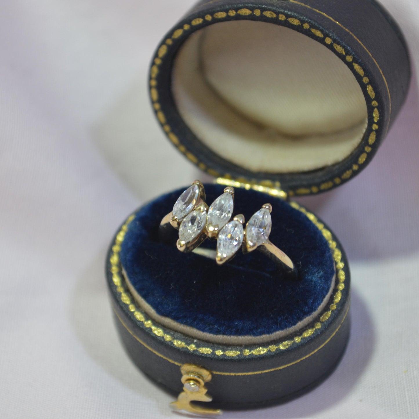 9ct Marquise Cubic Zirconia Ring