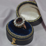 18ct Red & white cubic zirconia Dress Ring