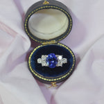 18ct 2.5 carat Tanzanite ring