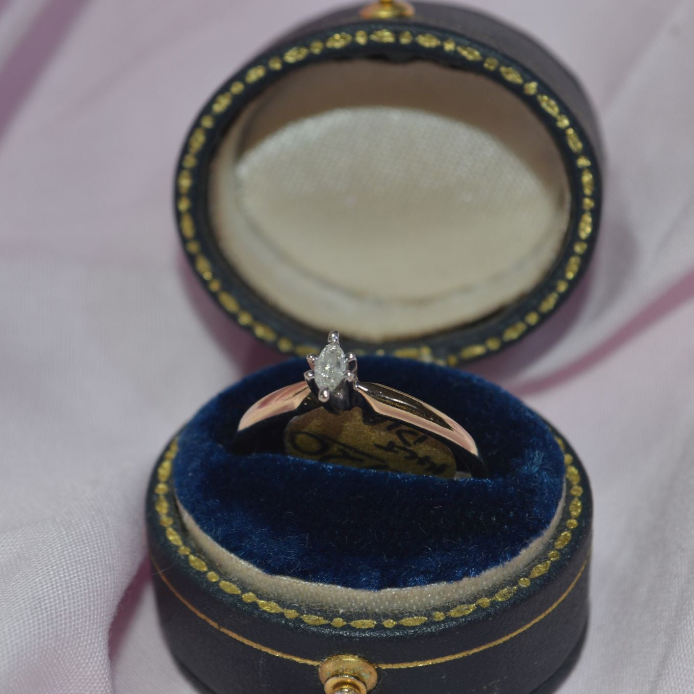 14ct Marquise Solitaire Diamond ring