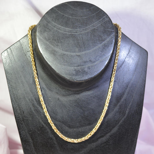 9ct Yellow Gold heavy Spiga chain 16"