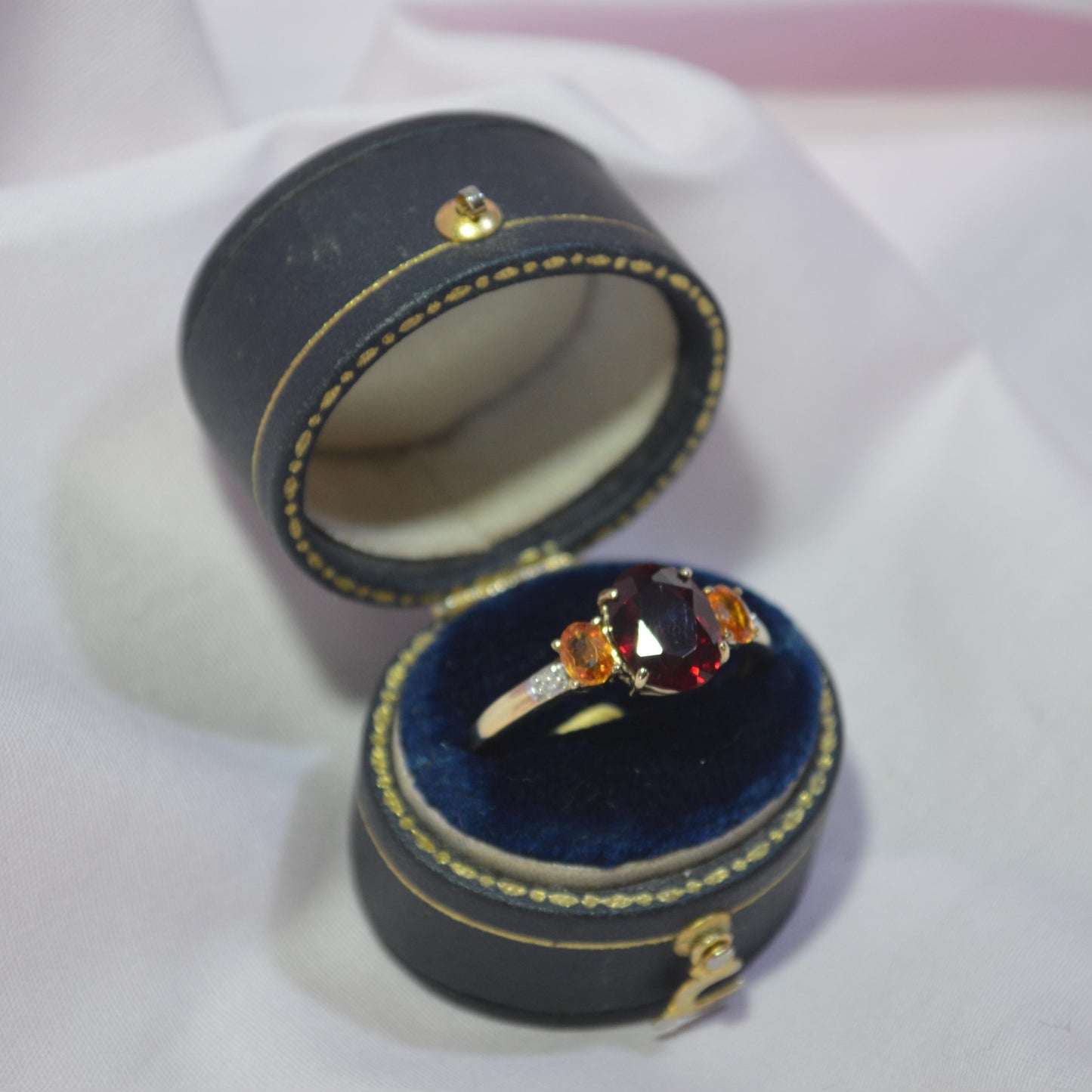 9ct Multi coloured Cubic zirconia ring