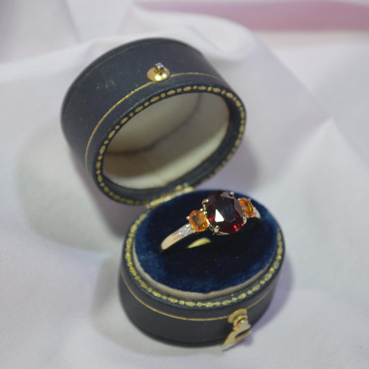 9ct Multi coloured Cubic zirconia ring