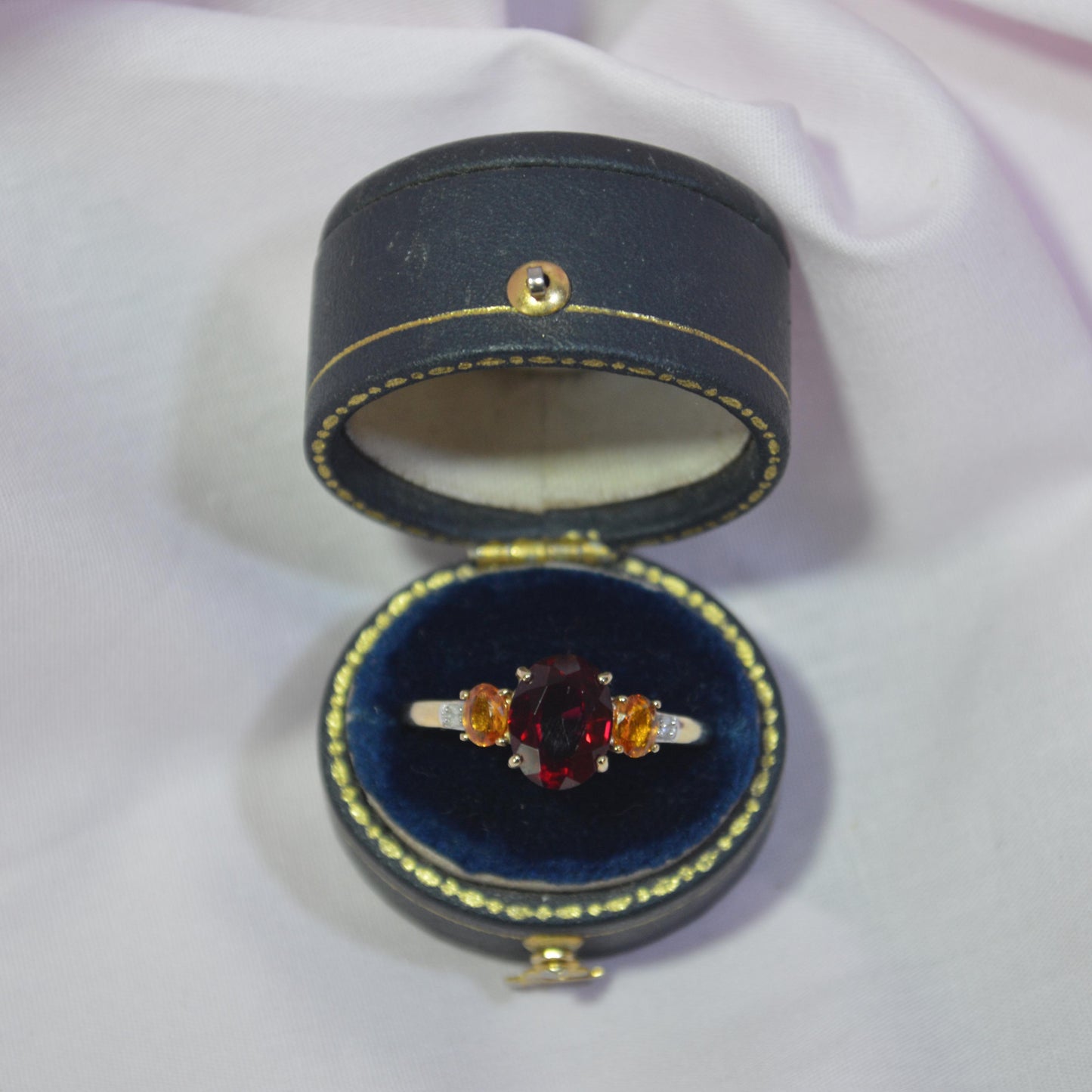 9ct Multi coloured Cubic zirconia ring