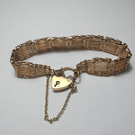 Solid 9ct gold Vintage Gate Bracelet