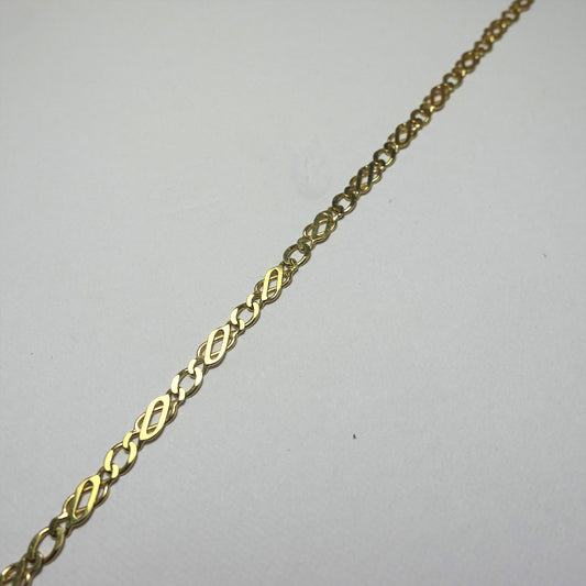 9ct Yellow Gold Double Curb style Bracelet