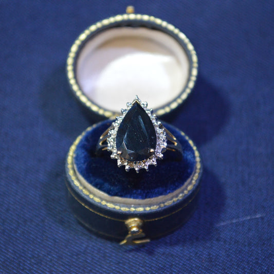 Large Cubic Zirconia 9ct ring
