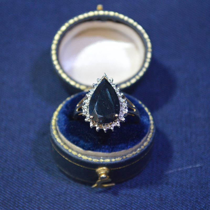 Large CZ 9ct ring