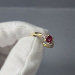 18ct Gold Ruby and Diamond Ring