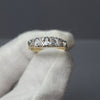 9ct Gold, Blue Topaz and Diamond Dress Ring