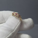 18ct Ruby ring with diamonds