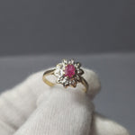 9ct Gold Ruby and Diamond Ring