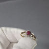 9ct Yellow Gold Ruby and Diamond Ring