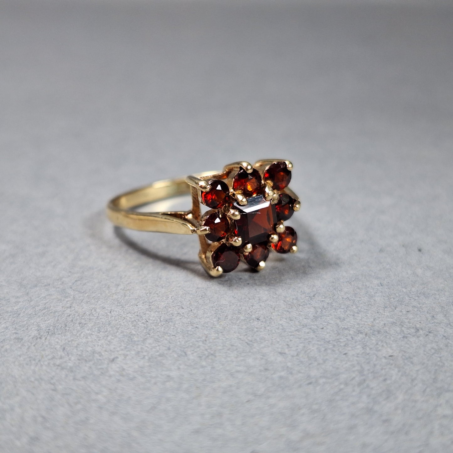 9ct Gold and Garnet Dress Ring