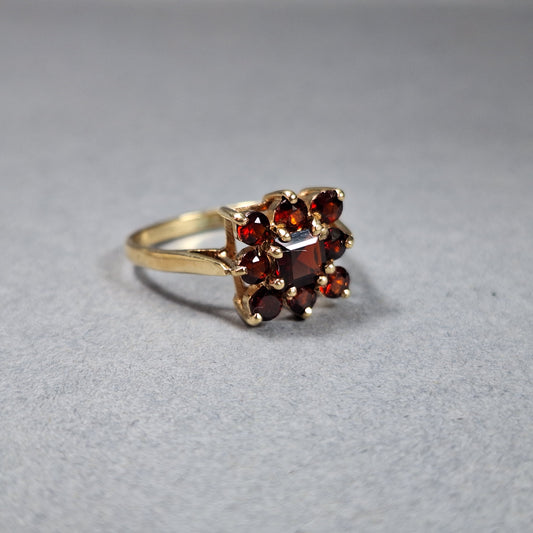 9ct Gold and Garnet Dress Ring