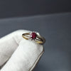 9ct Yellow Gold Ruby and Diamond Ring