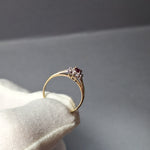 9ct Yellow Gold Ruby and Diamond Ring