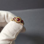 Vintage 18ct Ruby & Diamond ring