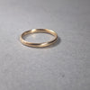 Skinny solid 9ct yellow gold wedding band