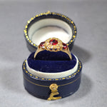 Vintage 18ct Ruby & Diamond ring