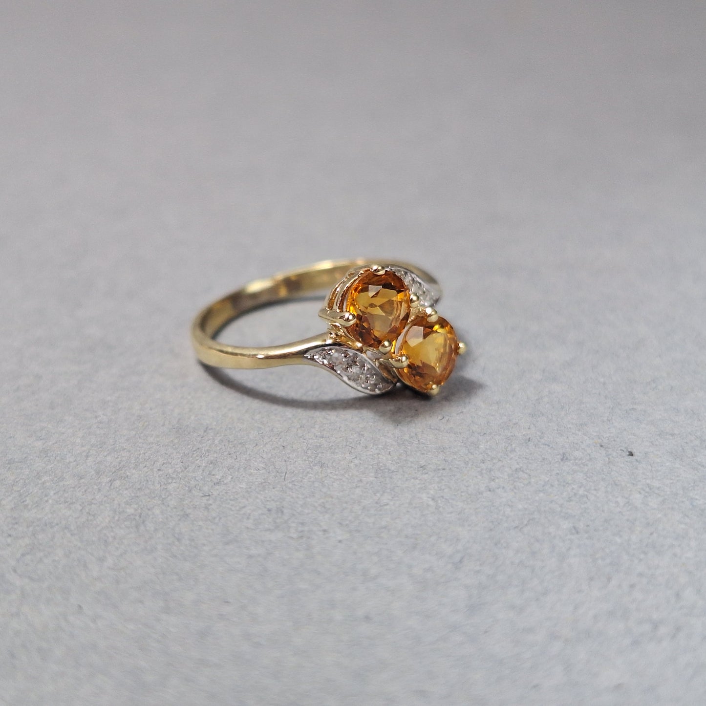 9ct Gold Citrine Dress Ring