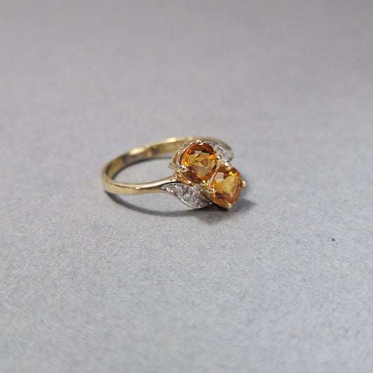 9ct Gold Citrine Dress Ring